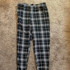 Black and White Checkered Leggings